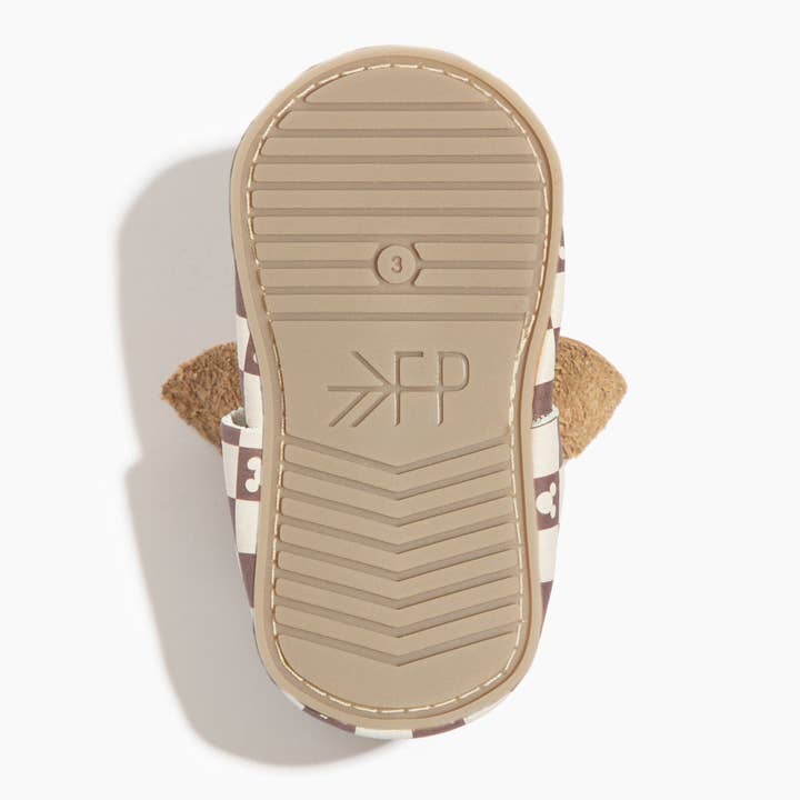 Freshly Picked - Wholesale Crib Shoes - Baby - Disney Mocha Mickey Mouse Knotted Bow Baby Shoe6