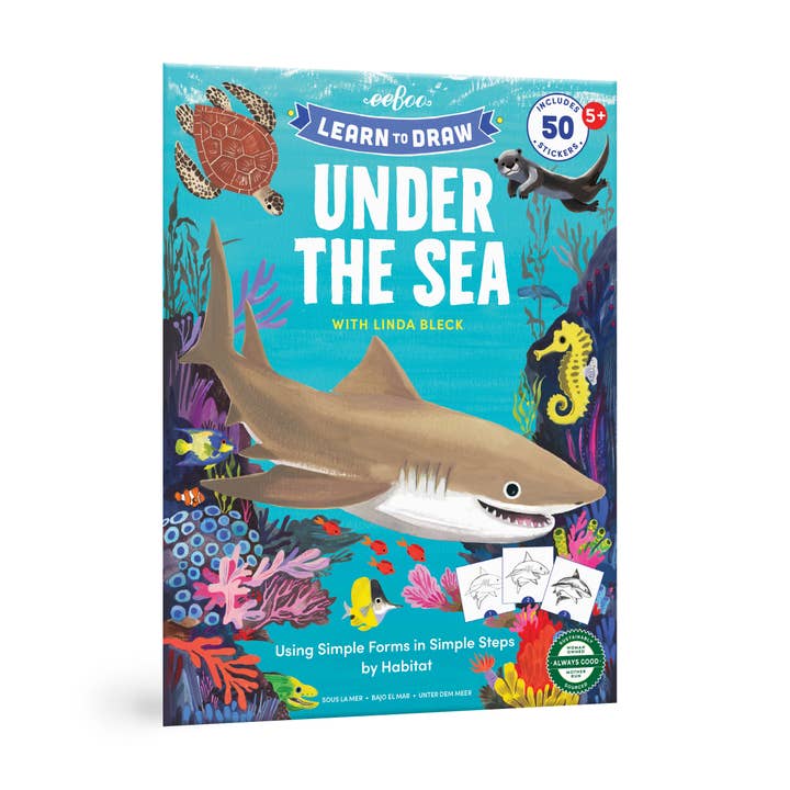 Learn to Draw Under the Sea with Stickers for wholesale by eeBoo