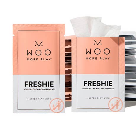 Woo More Play - Wholesale Intimate Cleanser/Wipe - Freshies Feminine Wipes (20 Count) - Hypoallergenic Natural0