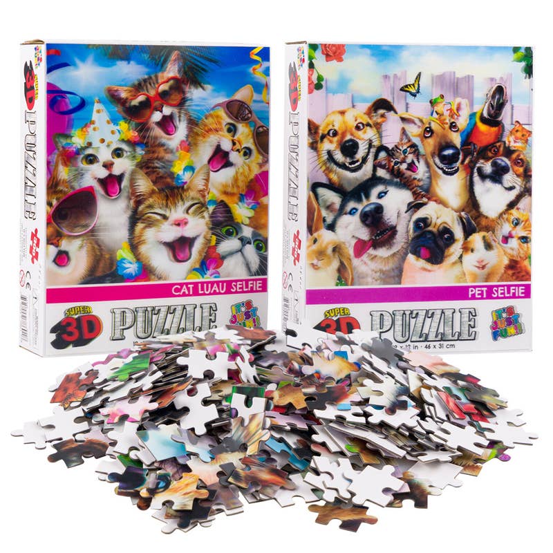 Deluxe Import Trading – wholesale Puzzle – Child – 300pc Howard Robinson Cats & Dogs 3D Puzzle0