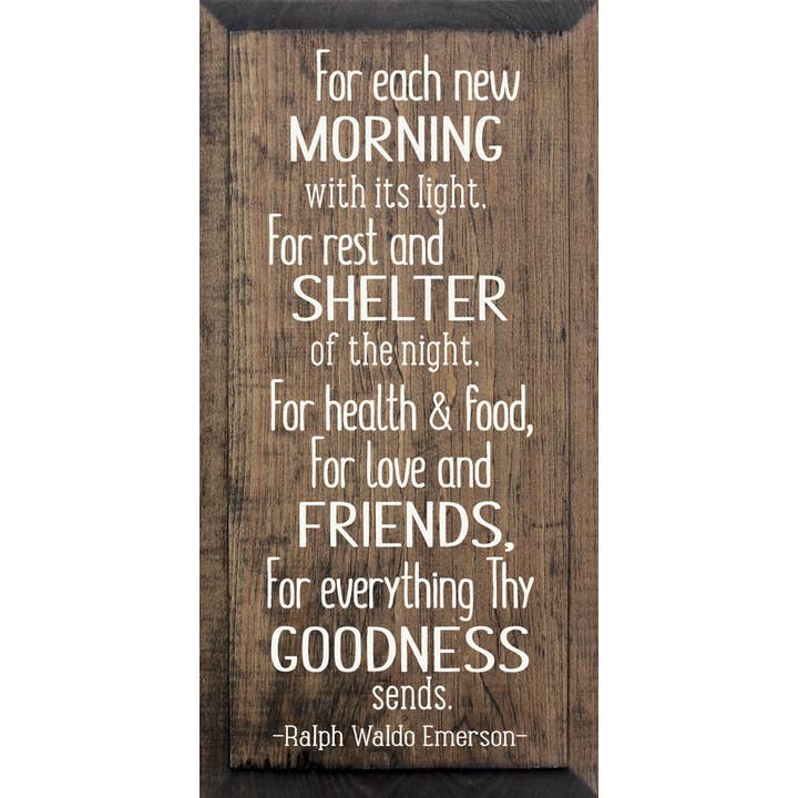 For Each New Morning Wall Sign for wholesale by SAWDUST CITY