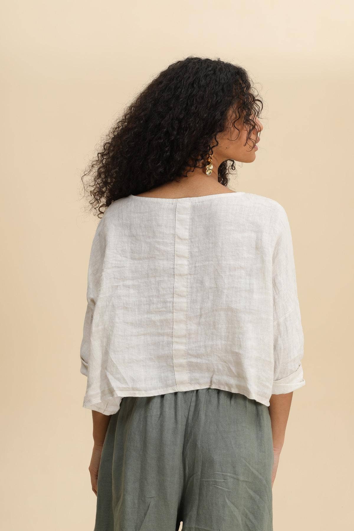 la maison des fibres naturelles - Wholesale Jacket - Women's - 3/4 sleeve linen jacket 906 100% linen5