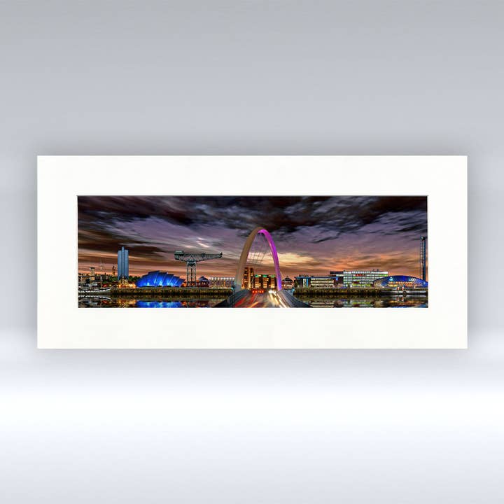 Clydeside Dark Sky - Mounted Print for wholesale by Pureminted