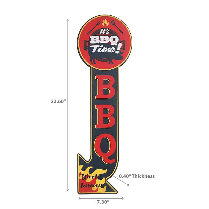 Multi Metal Sign It'S Bbq Time for wholesale on Faire2