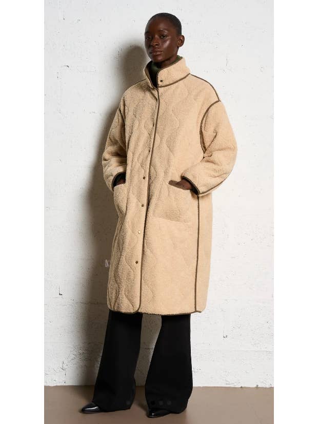 The Korner - USA - Wholesale Coat - Women's - T24262095- Ladies Reversible Long Coat
