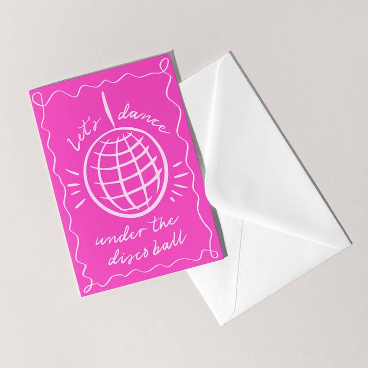 Let's Dance Under The Disco Ball Card | Comemoração de Aniversário por atacado de Feel Good Supplies