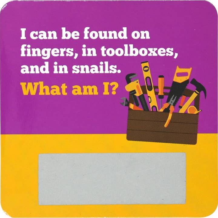 Peter Pauper Press - Wholesale Card Game - Lunch Box Riddles Scratch-Off Deck (Set of 60 cards)3