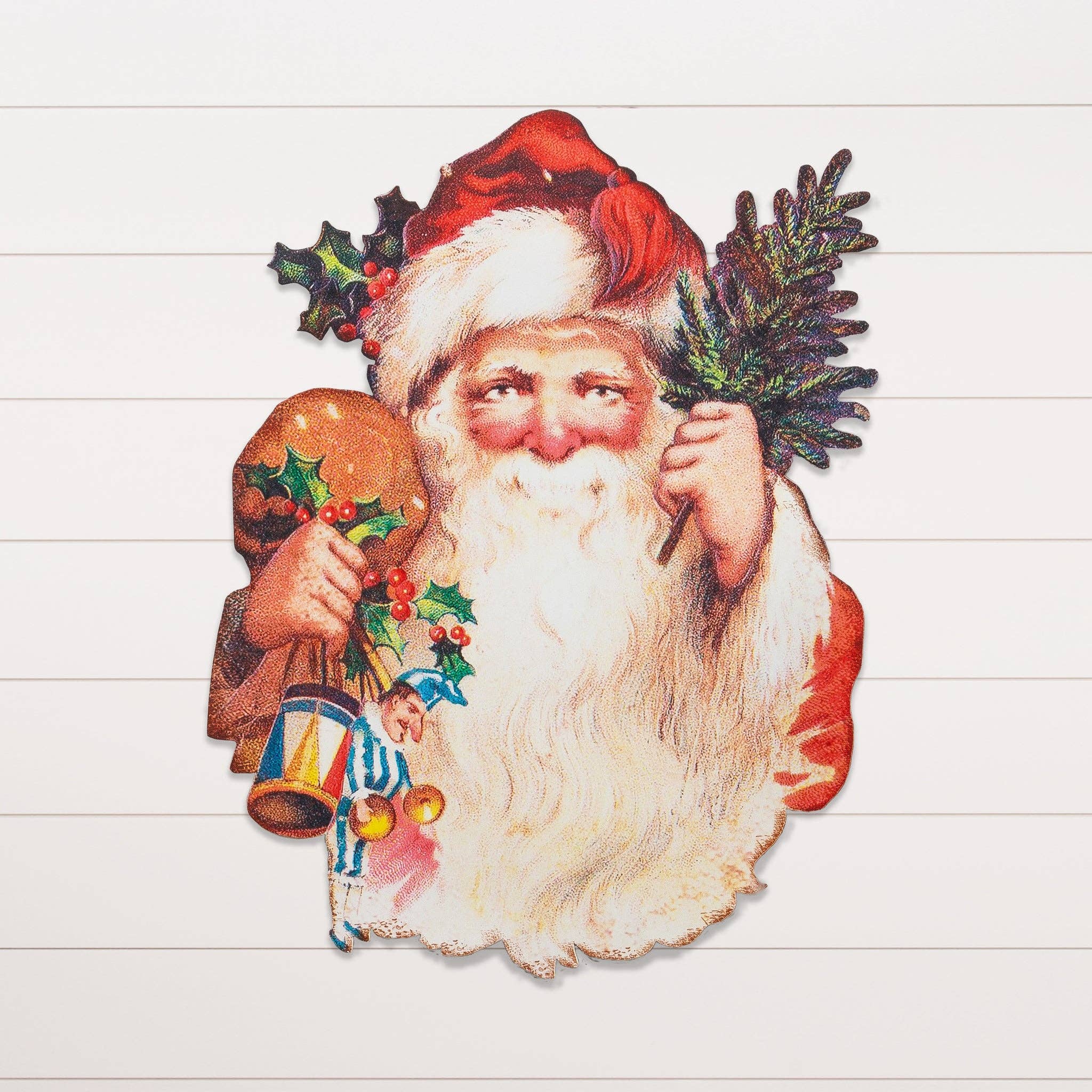 Audrey's Home & Gift - Wholesale Christmas Wall Art - Sign - Victorian Santa (PC)