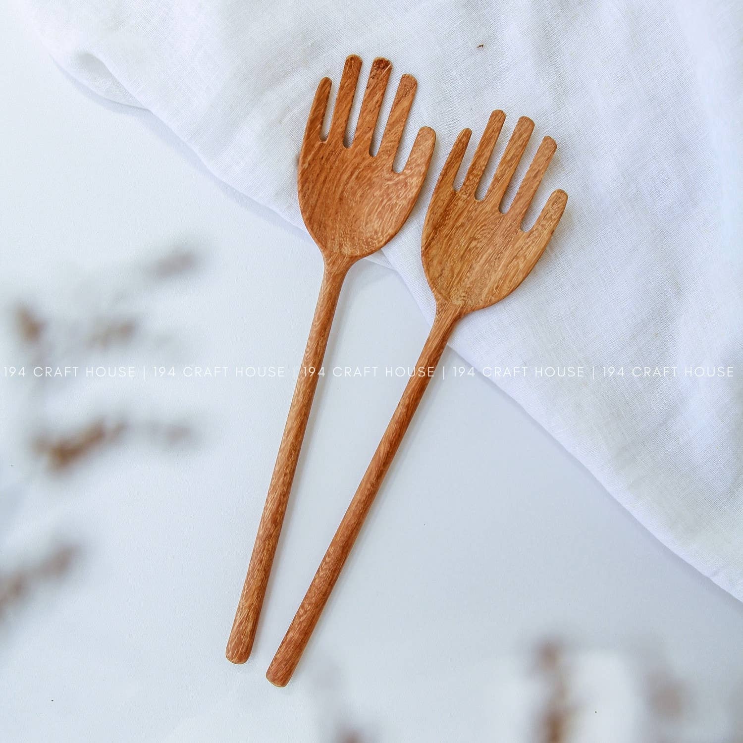 194 Craft House – Großhandel Servierbesteck – Holz-Salatzangen – Küchen-Servierbesteck28