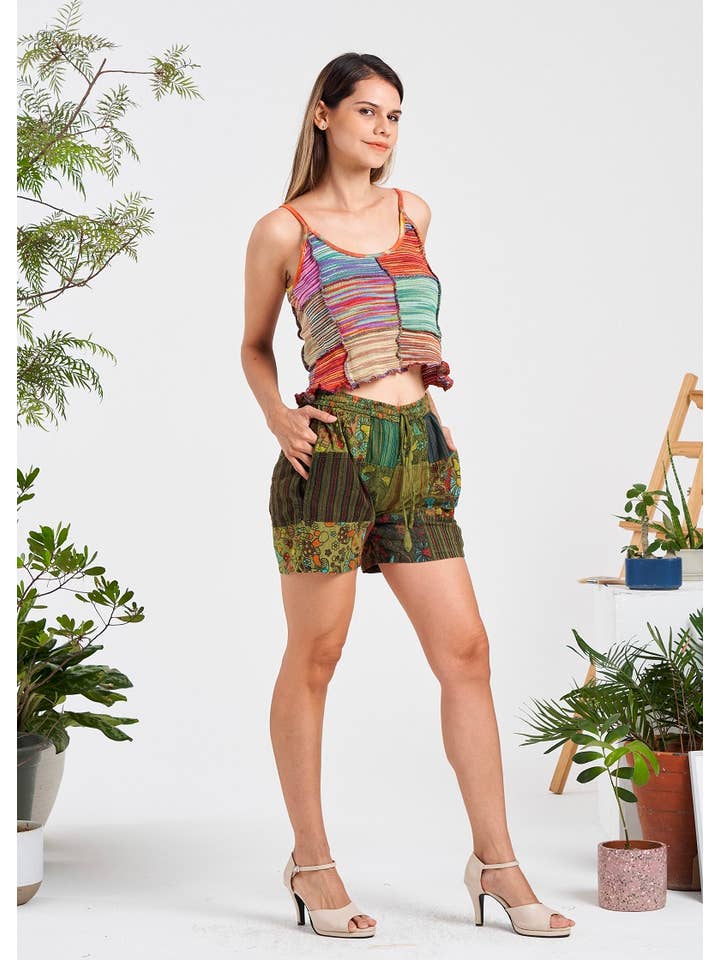 Kathmandu Imports - Wholesale Shorts - Women's - Shroom Patch Shorts (KT-1415)2