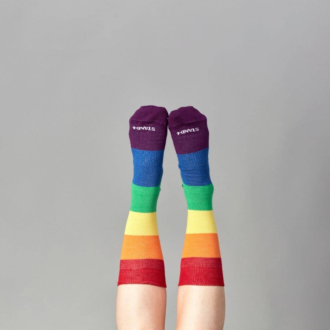 Pride Rainbow Bamboo Sock for wholesale on Faire1