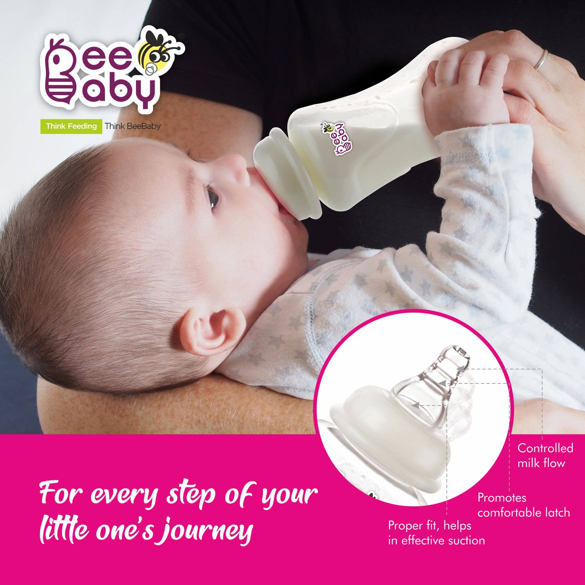 Beebaby - Wholesale Baby Bottle - Comfort Standard Neck Feeding Bottle 240ml / 8oz.9
