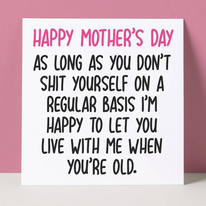 CHIEZ-VOUS DESSUS - CARTE DE FÊTE DES MÈRES pour la vente par Pack a Punch Designs