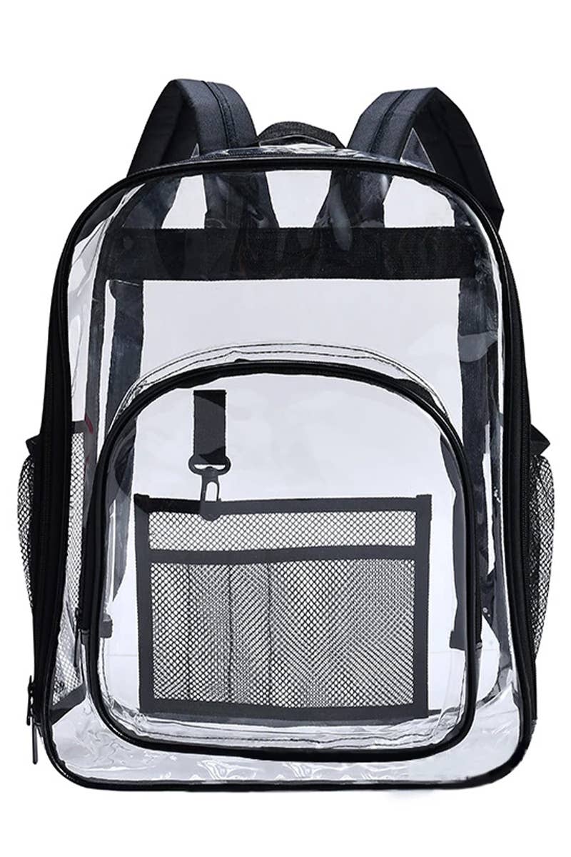 Cap Zone - Vente Sac à dos – femme - Sac à dos en PVC transparent extra large et durable0