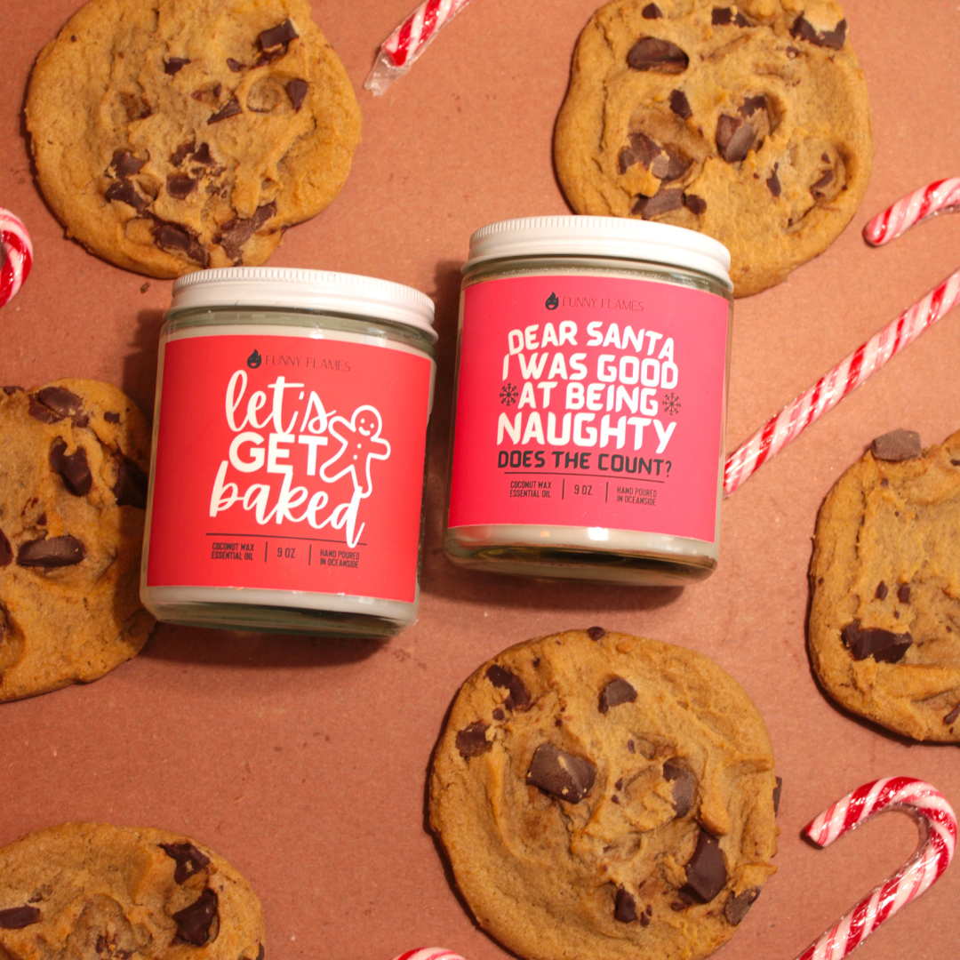 Funny Flames Candle Co - Les Creme - Wholesale Jar/Filled Candle - Holiday 2025 Best Sellers Collection 9oz Candles98