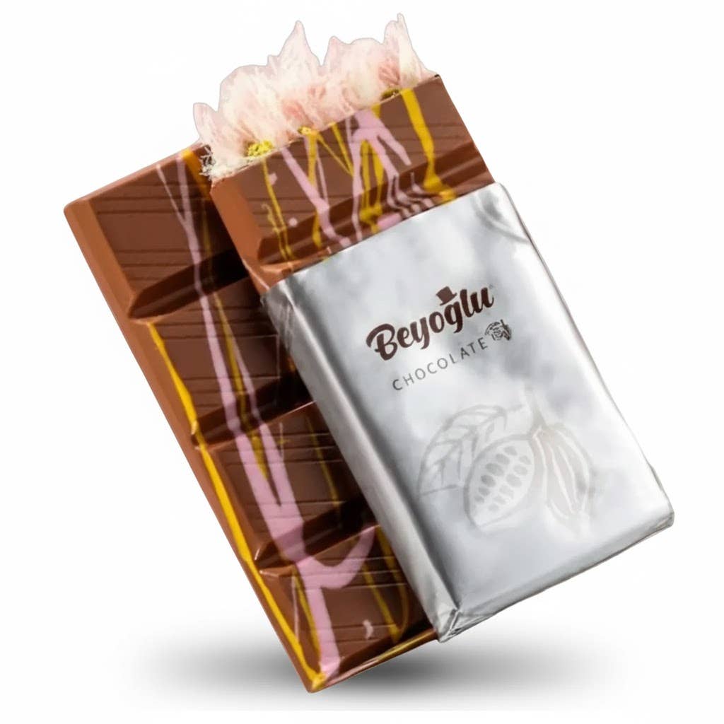 Aladdin - Venta al por mayor Dulces con chocolate - Beyoglu Algodón de Azúcar de Chocolate con Leche Cabello de Ángel Pistacho1