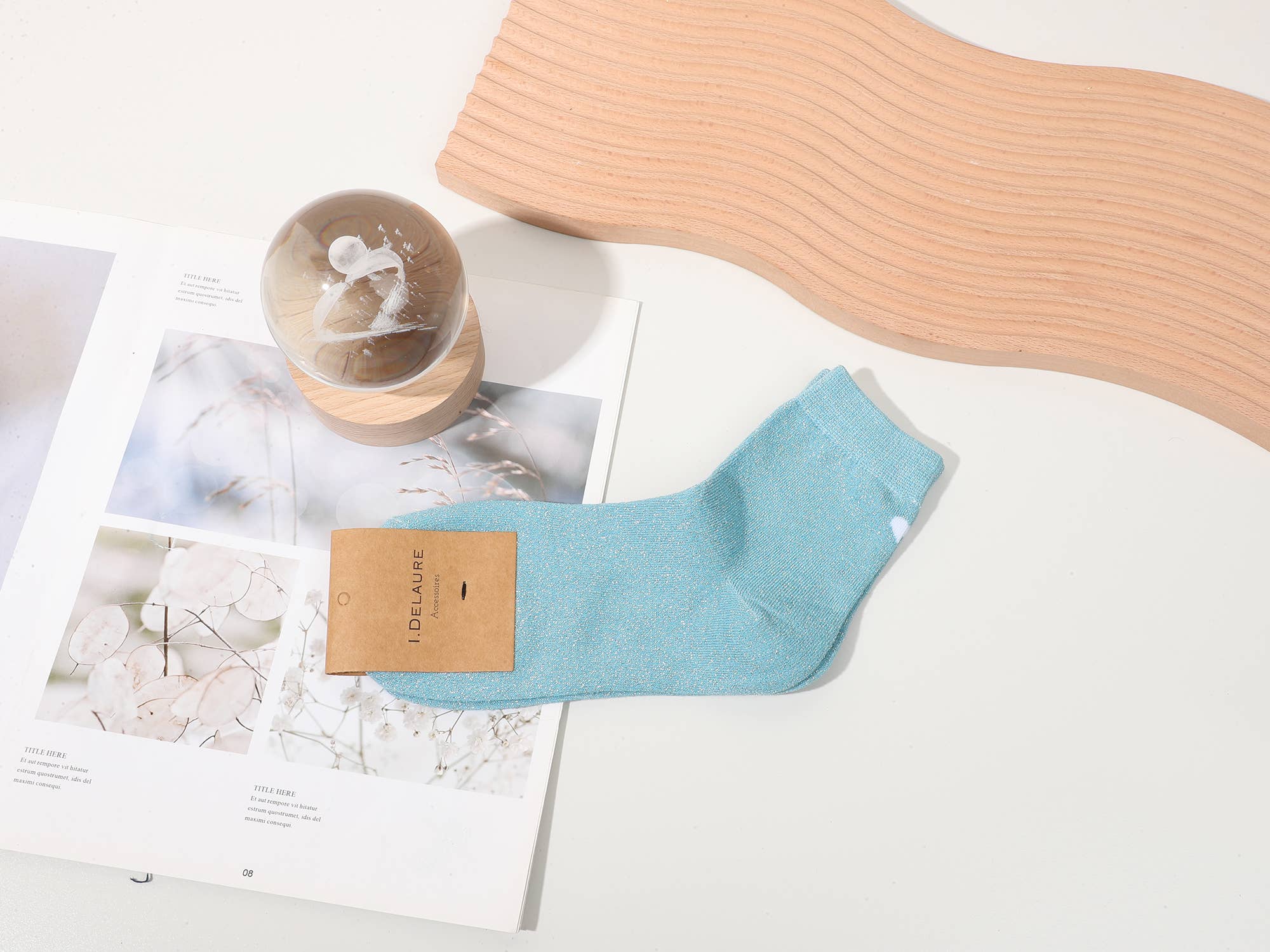 INES DELAURE - Wholesale Socks - Unisex - Heart socks, mid-high8