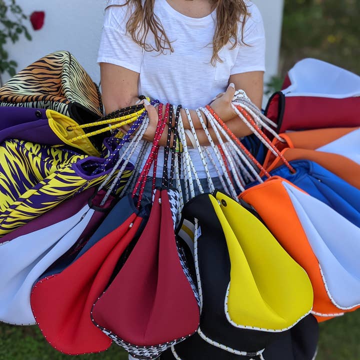 Sugar Lily's - Wholesale Tote Bag - Women's - Sugar Lily's- Neoprene Spirit Collection- Big Maroon2