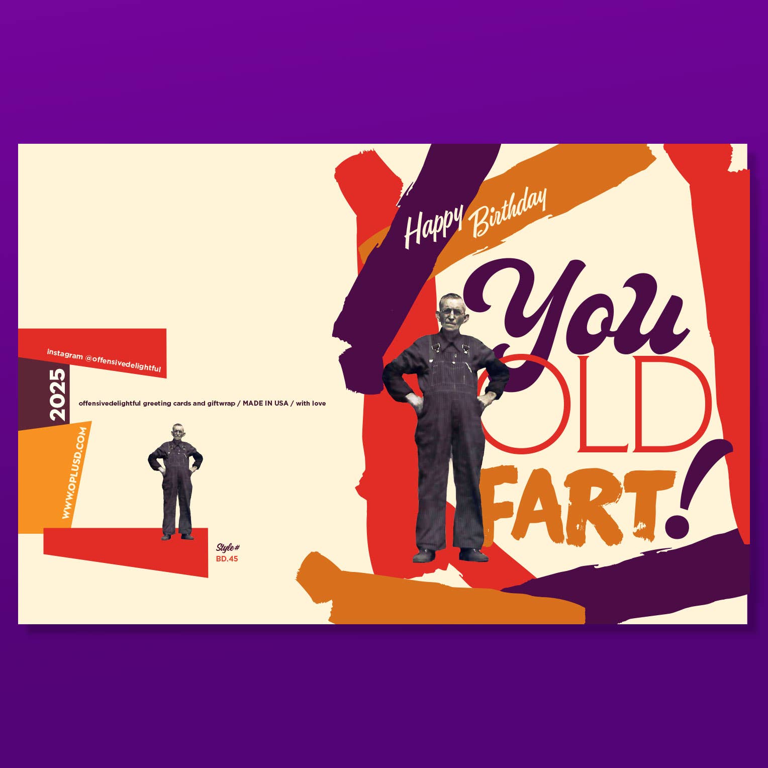 offensivedelightful – Engroshandel Fødselsdagskort – GAMLE NAR! Fødselsdagskort1