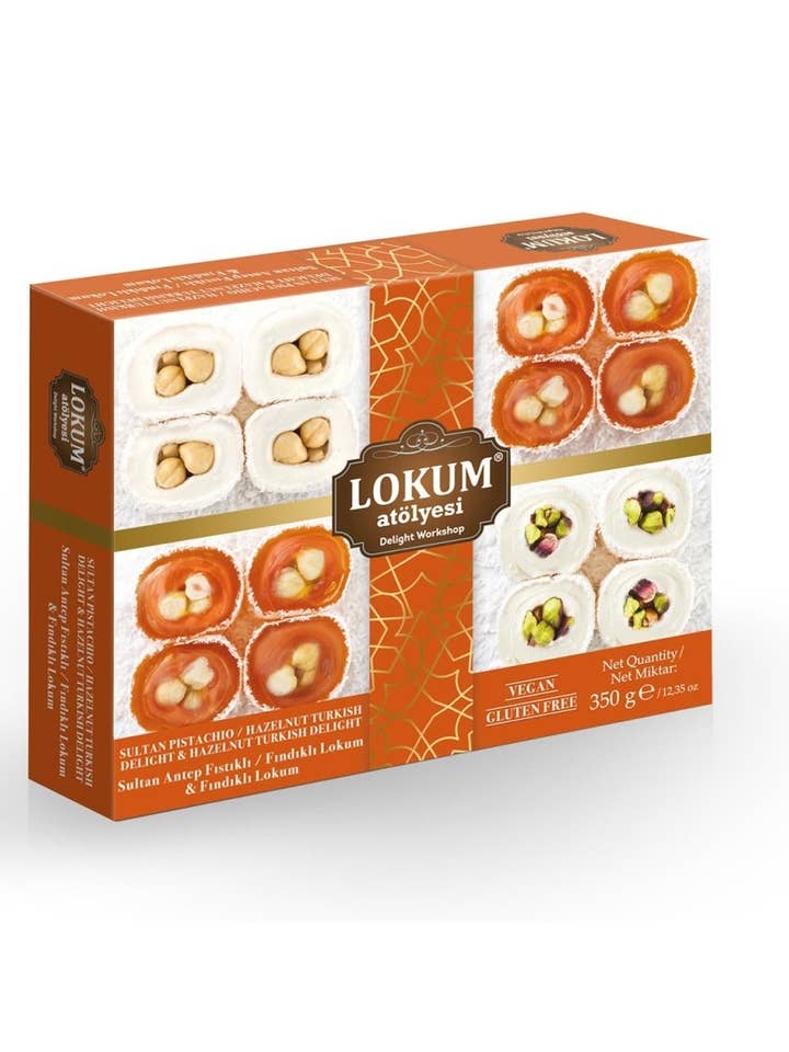 Lokum Atolyesi Sultan Turks Fruit Pistache Hazelnoot voor wholesale door Aladdin