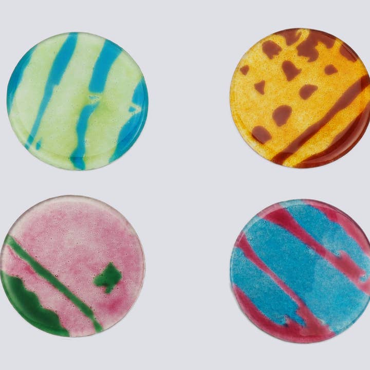 Artisano Glasunderlägg Set om 4 10 Flerfärgad för wholesale av Cavari Atelier