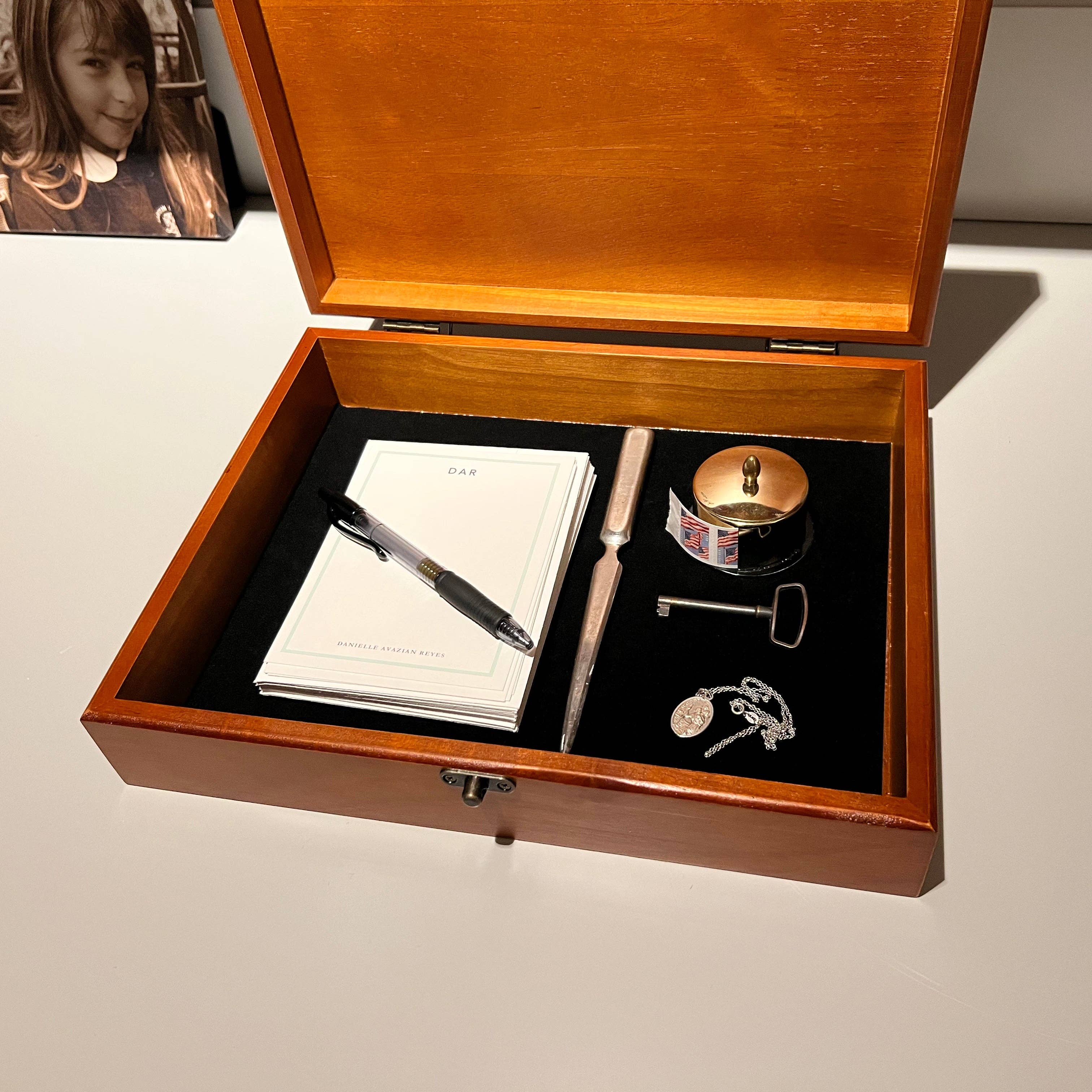 Wood Expressions - Wholesale Decorative Box - Old World Wooden Treasure Box with Brass Latch19