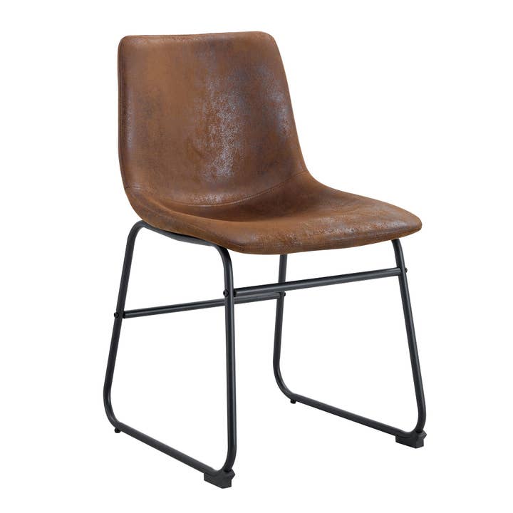 39F Inc. - Wholesale Chair - Set of 4 Retro Brown Suede Bar Stools Non-Slip3