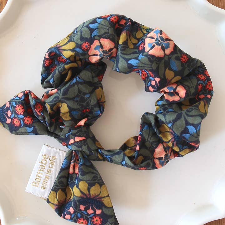 BARNABÉ AIME LE CAFÉ - Wholesale Scrunchie - Women's - Liberty® Fabric Hair Chouchou1