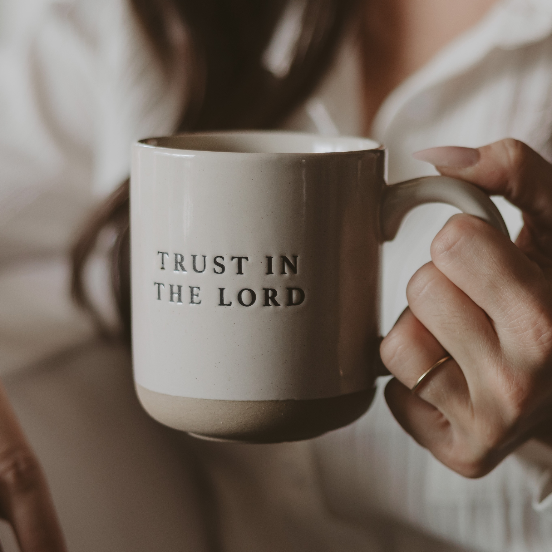 Sweet Water Decor - Wholesale Coffee Mug - Trust In The Lord Stoneware Coffee Mug - Home Decor7