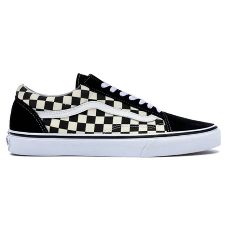 Vans Old Skool Primary Checkered Black and White Shoe for wholesale by Rat City Sk8 Shop