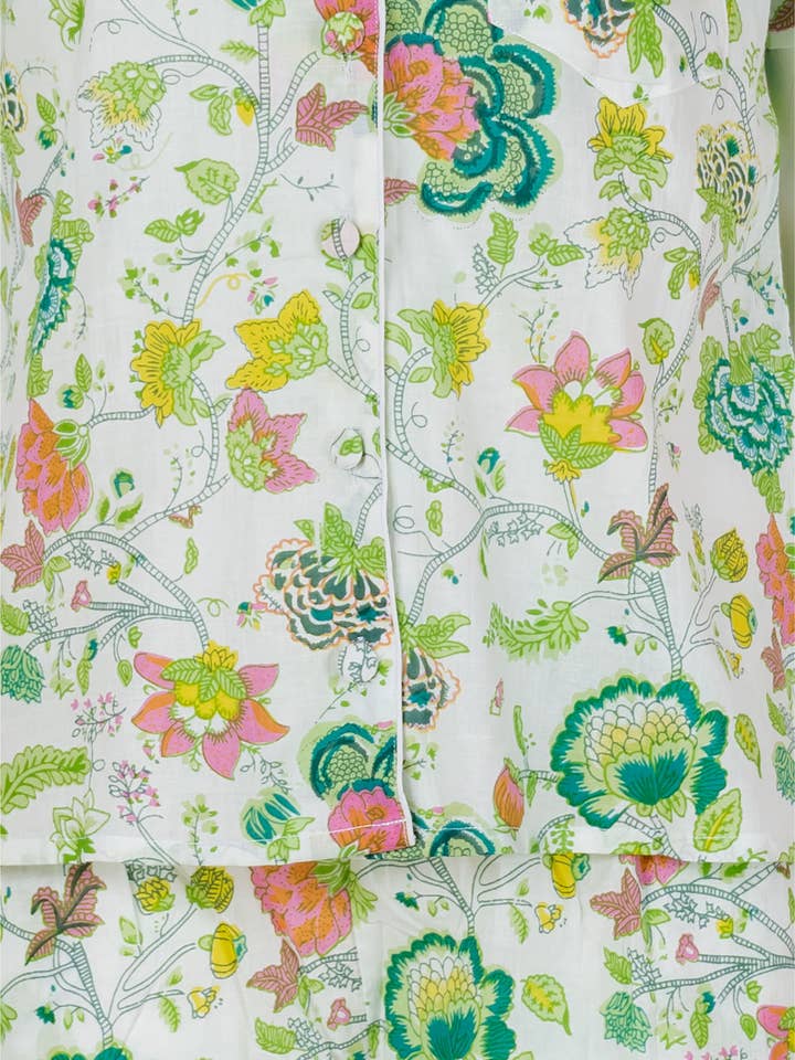 Ariastop.com corporation - Wholesale Sleepwear Set - Women's - Floral Cotton Nightwear Set for Women2