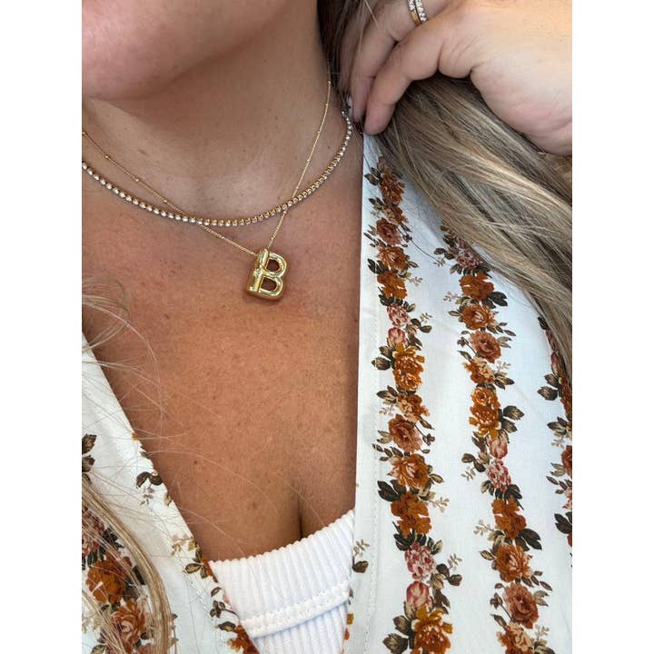 BLAKELEY - Wholesale Pendant/Charm Necklace - BUBBLE LETTER NECKLACE3