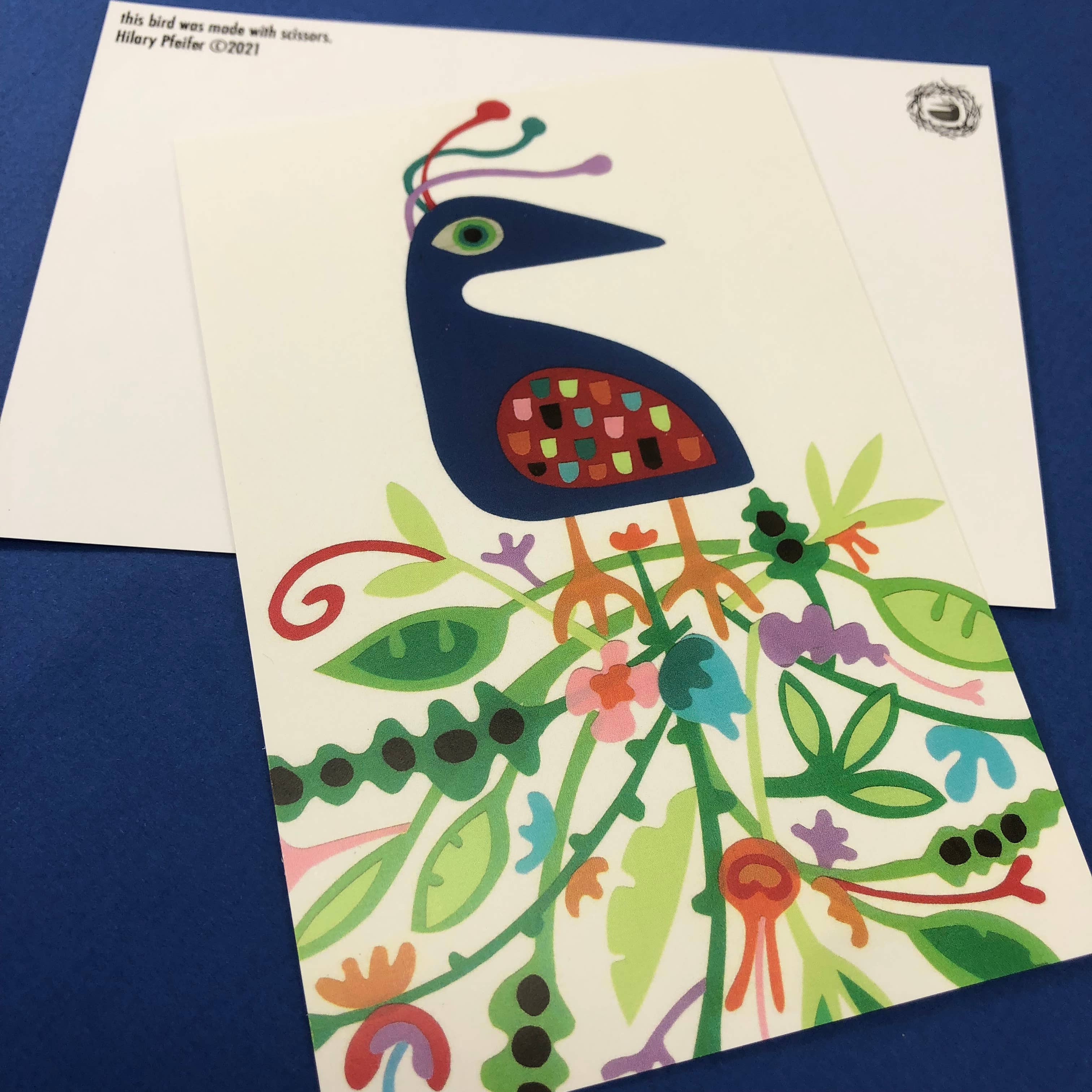 Bunny with a Toolbelt - Wholesale Postcard - Tropical Rainbow Bird Postcard1