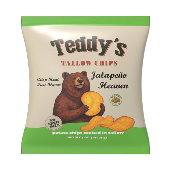 Jalapeño Heaven for wholesale by Teddy’s Tallow Chips