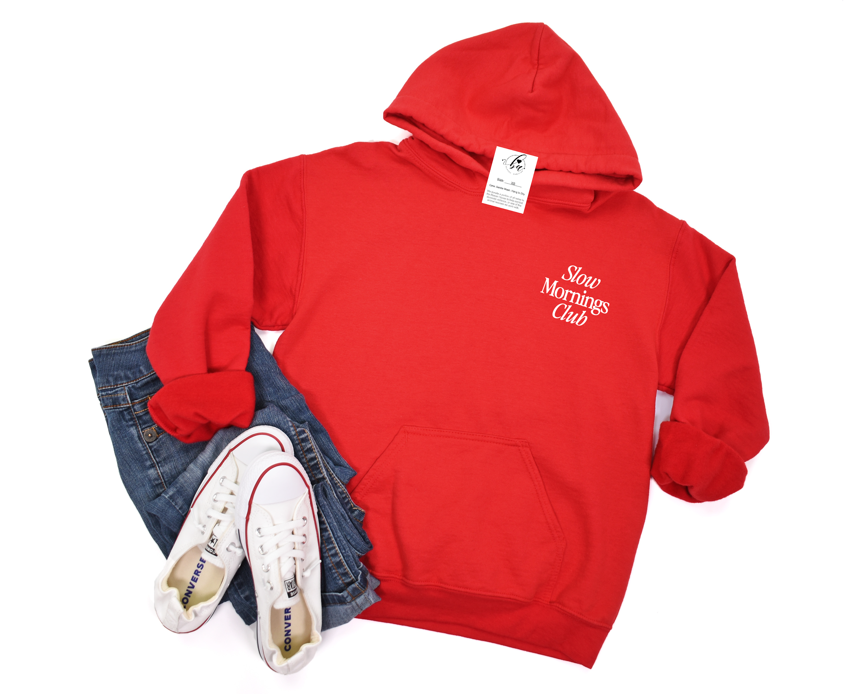 Blonde Ambition Apparel & Designs - Venta al por mayor Sudadera con capucha - Mujer - Sudadera con capucha bordada del Club de Mañanas Lentas12