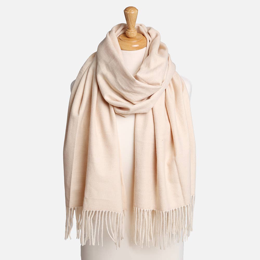 Sensibling Corp. – wholesale Scarf – Women's – Solid Oblong Scarf with Tassels26