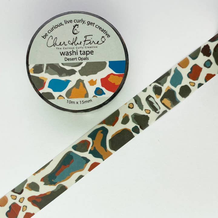 Cinta adhesiva, ópalos del desierto, 15 mm para venta al por mayor de Cher the Fire