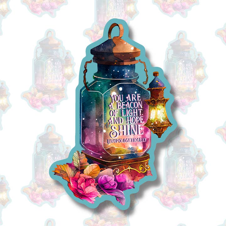 Vous êtes un phare - Autocollant d'affirmation positive pour la vente par The Cosmic Friend