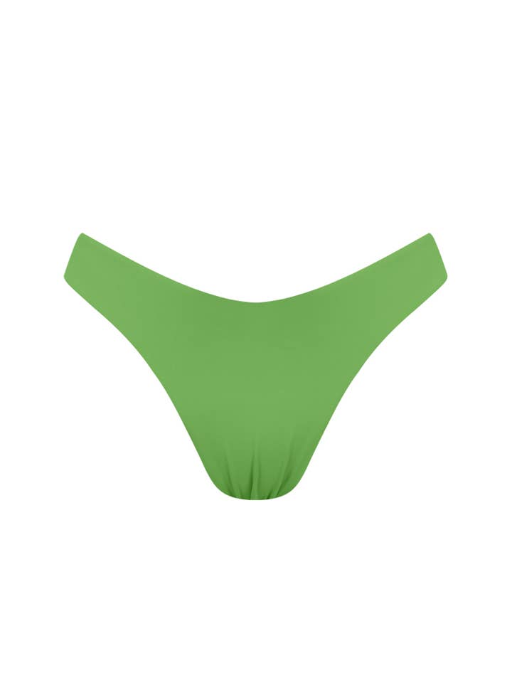 Bas de bikini brésilien Chlamys Varia taille échancrée en V - Vert pour la vente par Chlamys Varia by MrMiss