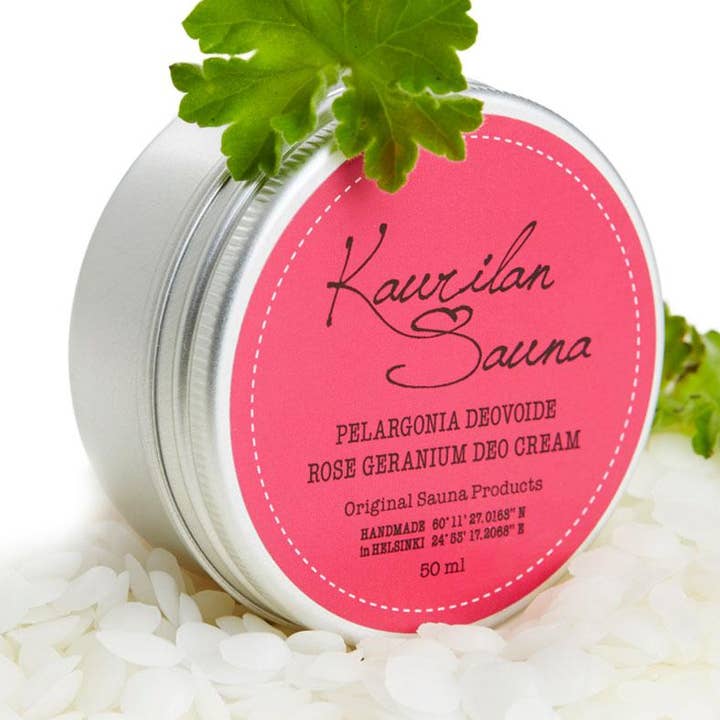 Rose Geranium Original Deocream 50ml for wholesale by Kaurilan Sauna