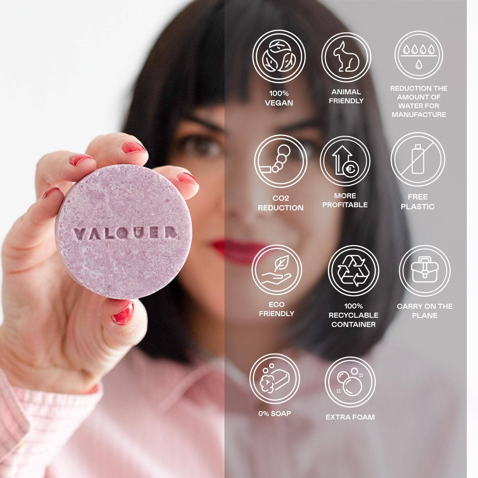 Valquer Laboratorios - Wholesale Shampoo Puck/Solid Shampoo - Pack of 4 exotic solid shampoos: Acid, Luxe, Sunrise, and Hemp2