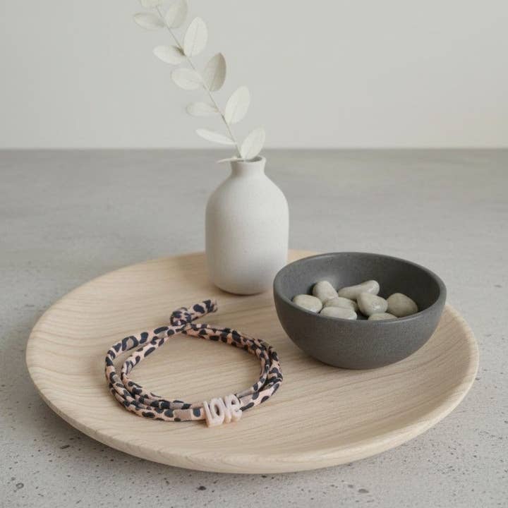 Vikarmband leopard love korall för wholesale av Ibiza Boutique