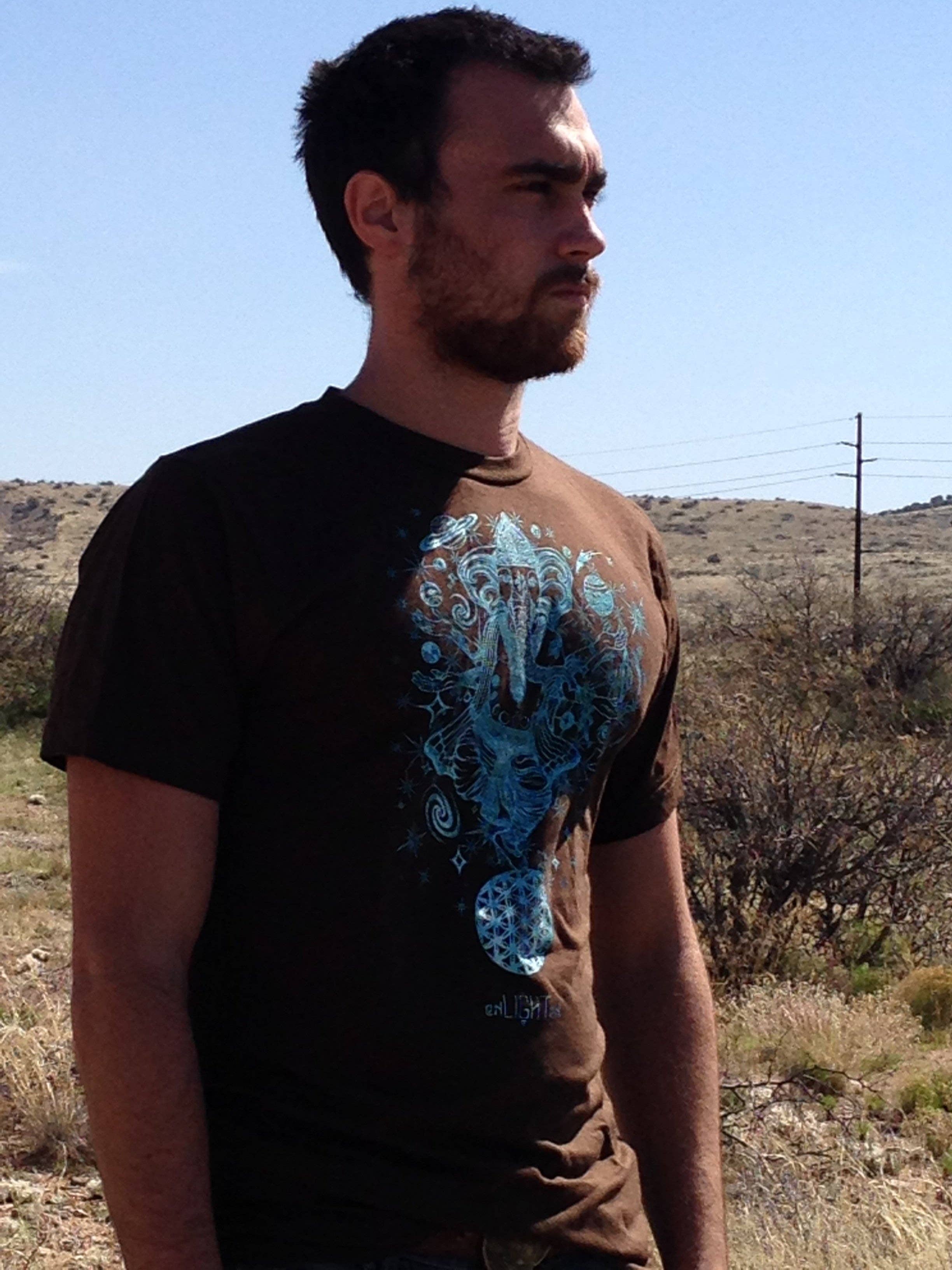 Enlighten - Wholesale Screen Printed T-Shirt - Men's - Ganesha Balance Bamboo Tee4