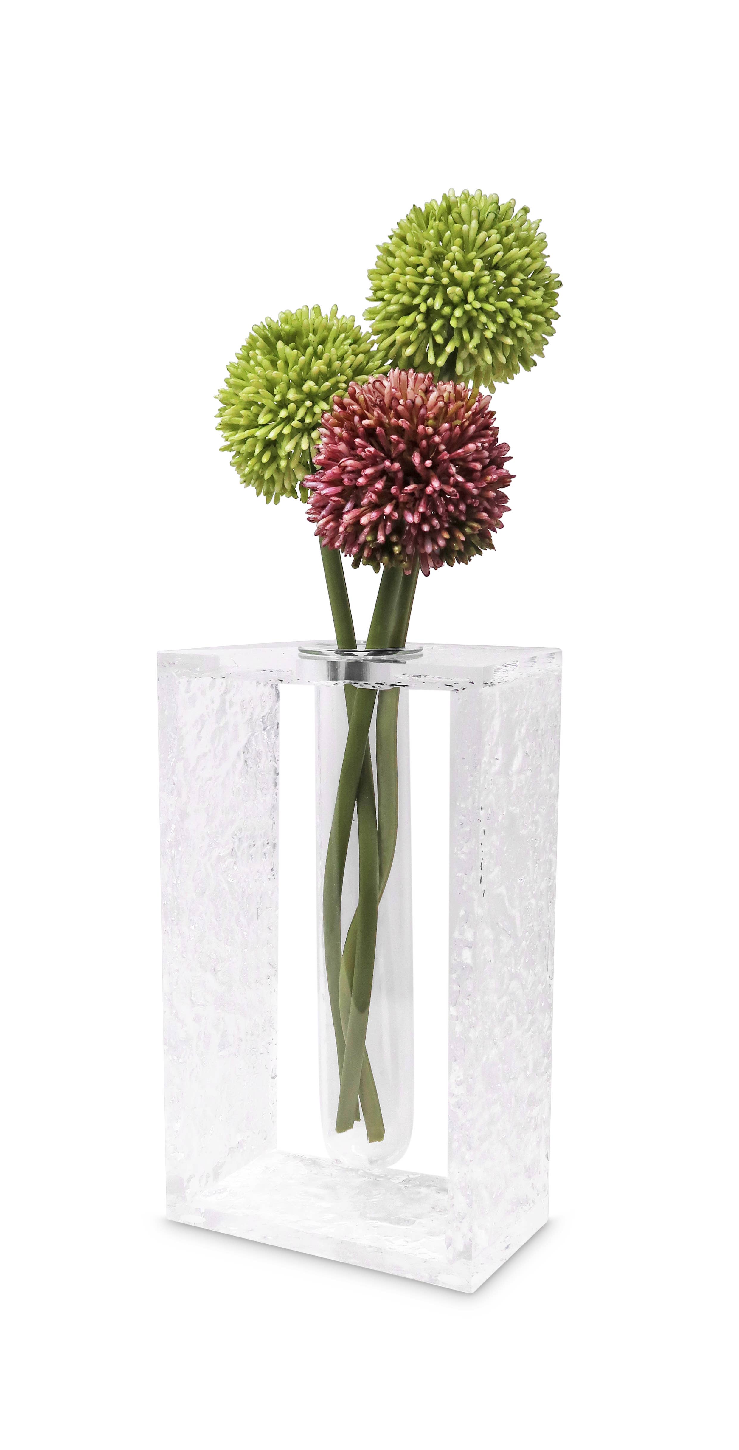 VIVIENCE - Wholesale Vase - Acrylic Vase with Tube Inlay4