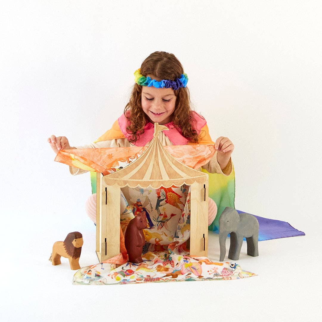 Sarah’s Silks - Wholesale Wood Toy - Kids - Wooden Circus Tent4