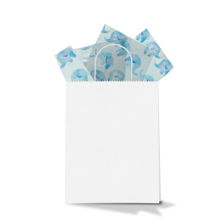 Eleven Fashion - Wholesale Tissue paper - Blue Elephant Designer Printed Tissue Paper2