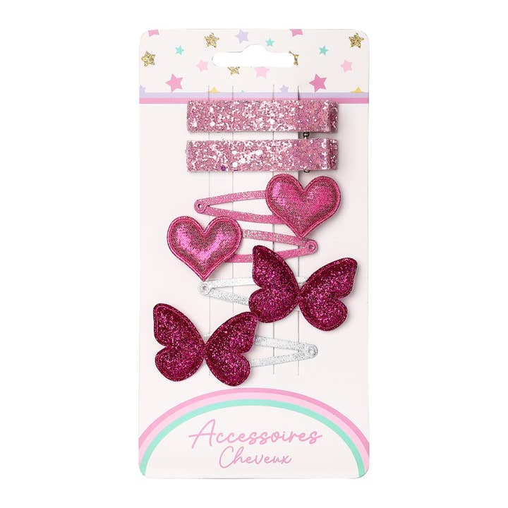 STELLA GREEN - Wholesale Hair Clip - Kids - Set of 6 Hair Clips – Whimsical Sparkle16