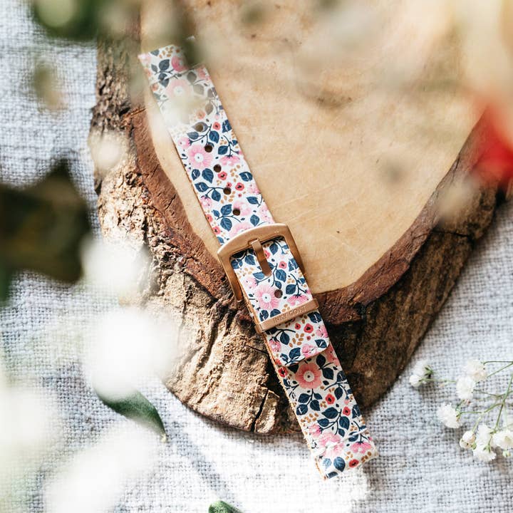 Leather Garmin Watch Strap Posie Style for wholesale by Inky Goat