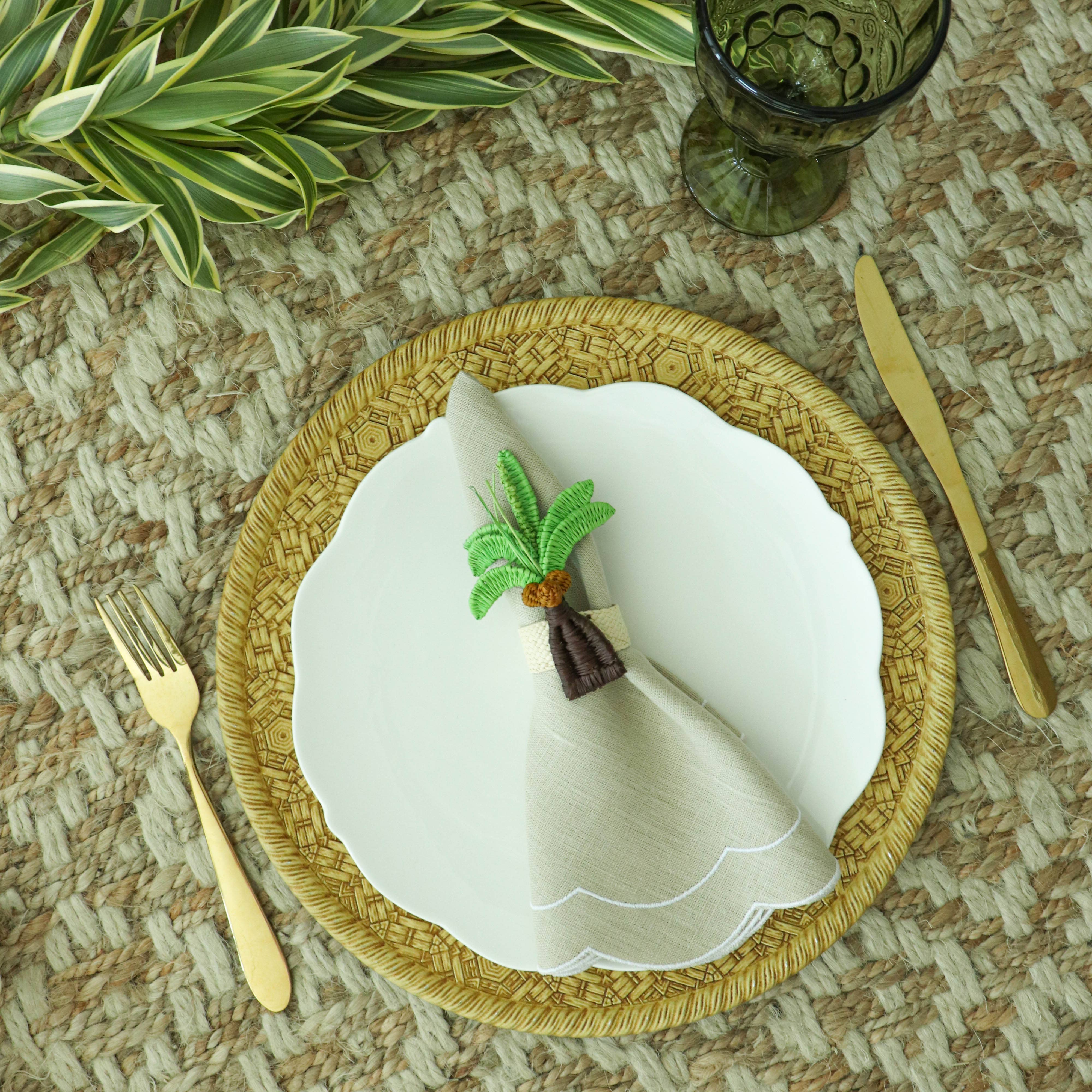 Klatso – wholesale Napkin ring – Coconut Tree Napkin Ring4