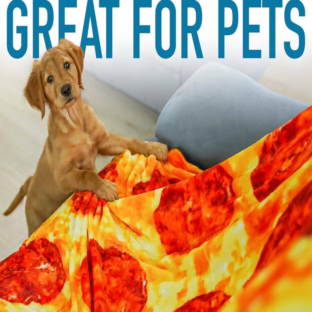 Zulay Kitchen - Wholesale Throw Blanket - Novelty Big Pizza Blanket - Premium Soft Flannel17